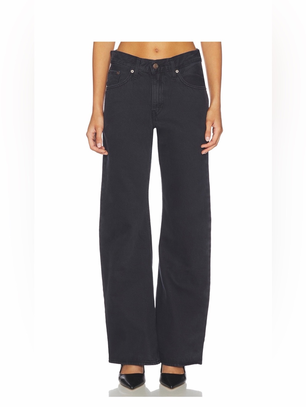 Levi's Women's Baggy Boot Jeans in Washed Black
